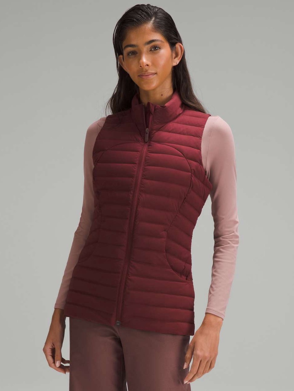 Lululemon Pack It Down Vest in Red Merlot Size 8